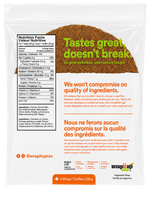Wrap It Up Raw small wraps bag back label, gluten-free and vegan, made in Ontario