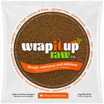 Wrap It Up Raw small gluten-free wrap, 7g fibre per wrap, vegan, made in Ontario
