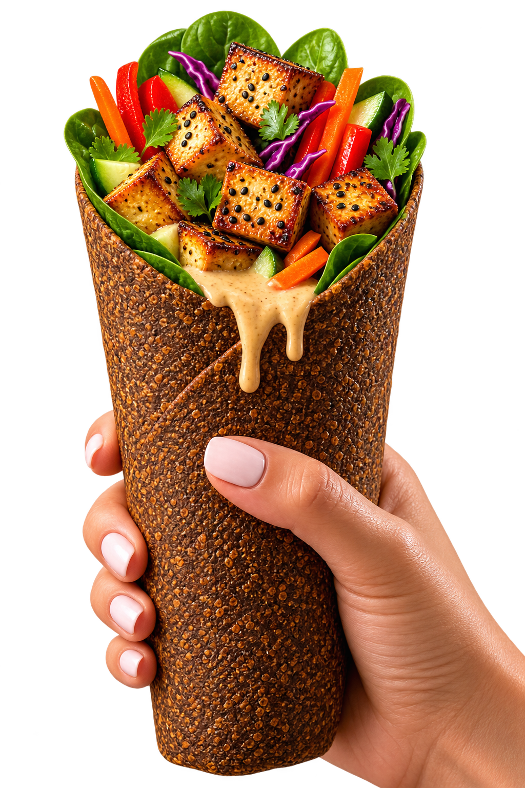 Wrap It Up Raw loaded veggie wrap